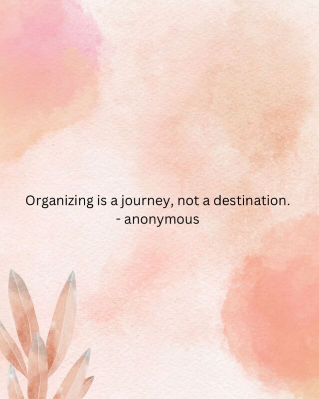 Like many things in life, organizing is a journey and not a destination organizing is generally something that needs to be done each day to bring positive results. Organizing is also not about perfection, but progress taking a few moments each day to assess your home and the items in it and possibly making a couple of edits, can make a big difference in how you feel in your space. Not sure how to start your organizing journey? Send me a message; I can help!#professionalorganizer #organizedspace #organizedspaceorganizedmind #brighton #brightonontario #northumberlandcounty #peacheyclean